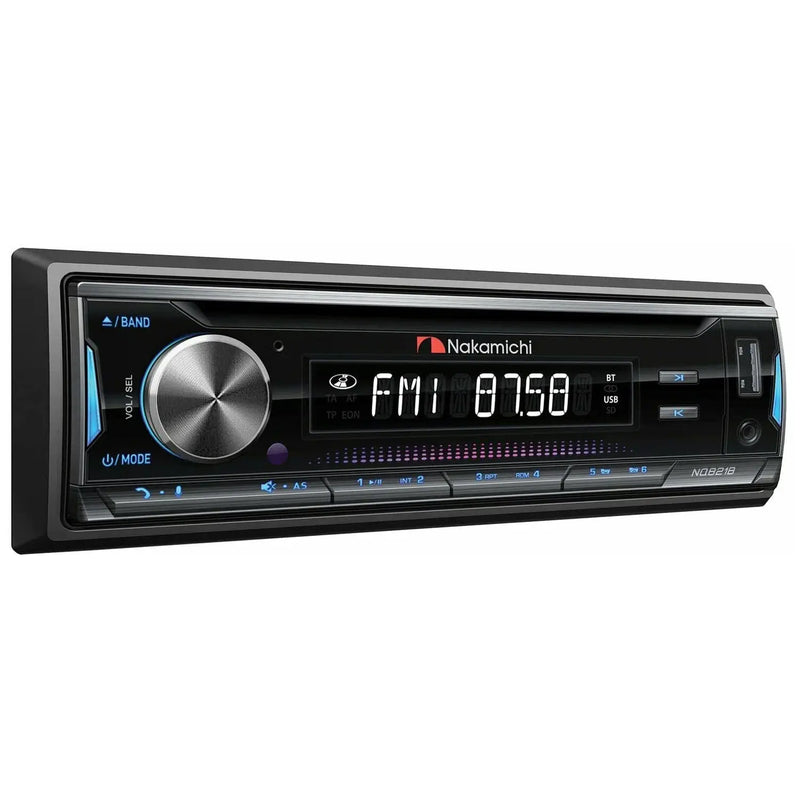 Nakamichi NQ821B Single DIN CD Receiver Bluetooth USB AM/FM Car Stereo Nakamichi