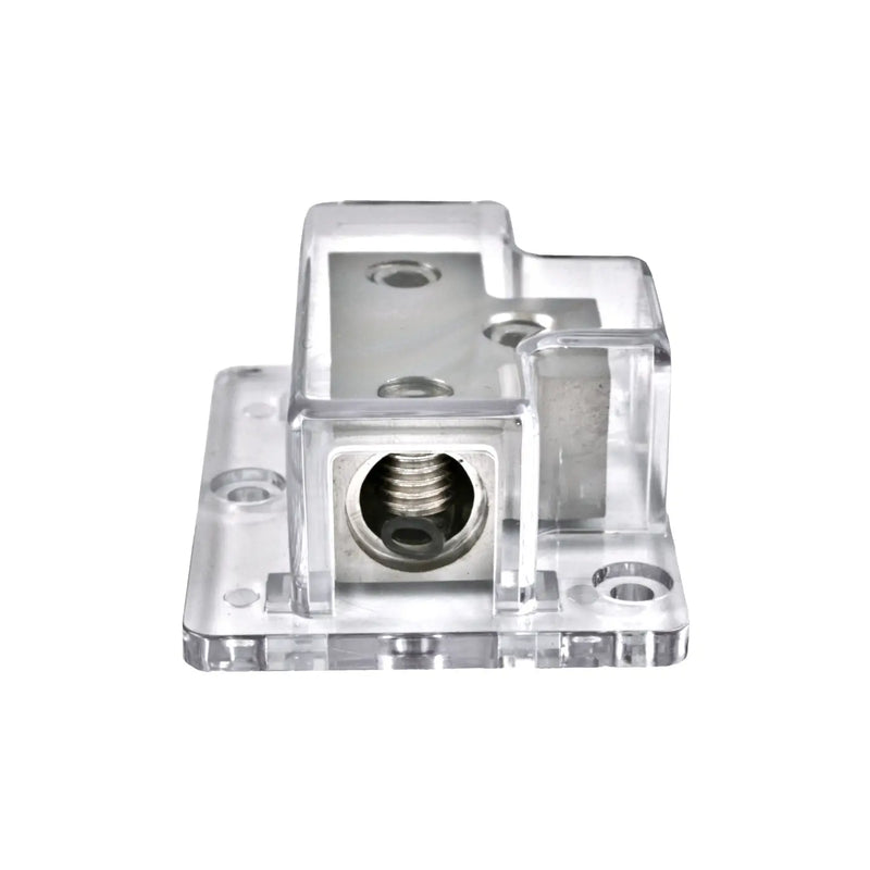 Nickel Plated 1/0 Gauge Input to 2 x 1/0 Gauge Output Power or Ground Distribution Block The Wires Zone