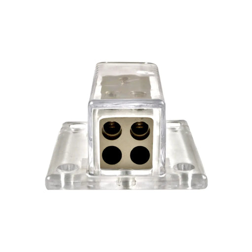 Nickel Plated 1 x 4 Gauge Input to 4 x 8 Gauge Output Power/Ground Distribution Block The Wires Zone
