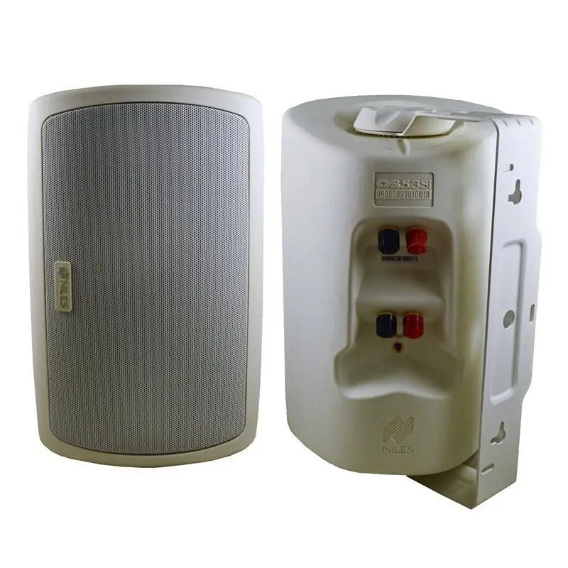 Niles OS5.3SI Stereo Input White Speaker and BTA-250 In-Wall Amplifier Niles