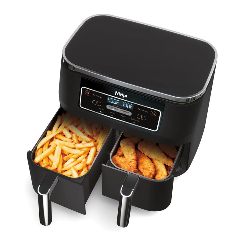 Ninja DZ100 Foodi 4-in-1 8-Quart 2-Basket Air Fryer with DualZone Technology Ninja