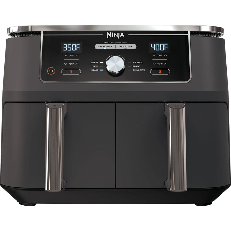 Ninja DZ401 Foodi 6-in-1 XL 2-Basket Air Fryer with DualZone Technology Grey (Refurbished) Ninja
