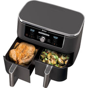 Ninja DZ401 Foodi 6-in-1 XL 2-Basket Air Fryer with DualZone Technology Grey (Refurbished) Ninja