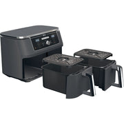 Ninja DZ401 Foodi 6-in-1 XL 2-Basket Air Fryer with DualZone Technology Grey (Refurbished) Ninja