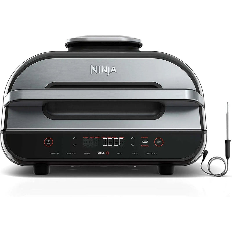 Ninja FG551 Foodi Smart XL 6-in-1 Indoor Grill with Smart Thermometer (Refurbished) Ninja