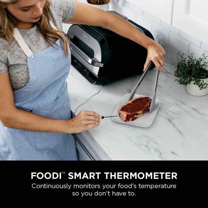 Ninja FG551 Foodi Smart XL 6-in-1 Indoor Grill with Smart Thermometer (Refurbished) Ninja