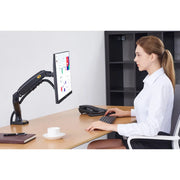 North Bayou F80 Full Motion Swivel Arm Gas Strut LED Monitor TV Desk Mount Stand for 17-30" Display North Bayou