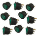 On Off Switch Round Green Light Toggle On-Off Rocker Switch 12V 3Pin (10 Pack) The Wires Zone