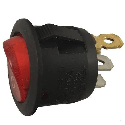 On Off Switch Round Red Light Toggle On-Off Rocker Switch 12V 3-Pin (10 Pack) The Wires Zone