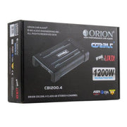 Orion CB1200.4 Cobalt Series 1200W Max Audio Class AB 4 Channel Amplifier Orion