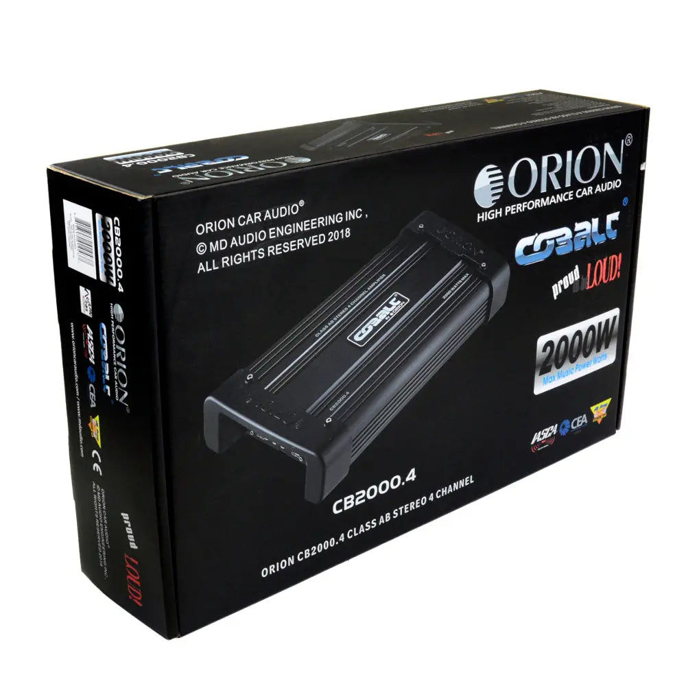Orion CB2000.4 Cobalt Series Class AB 4 Channel AMP 2000W Max