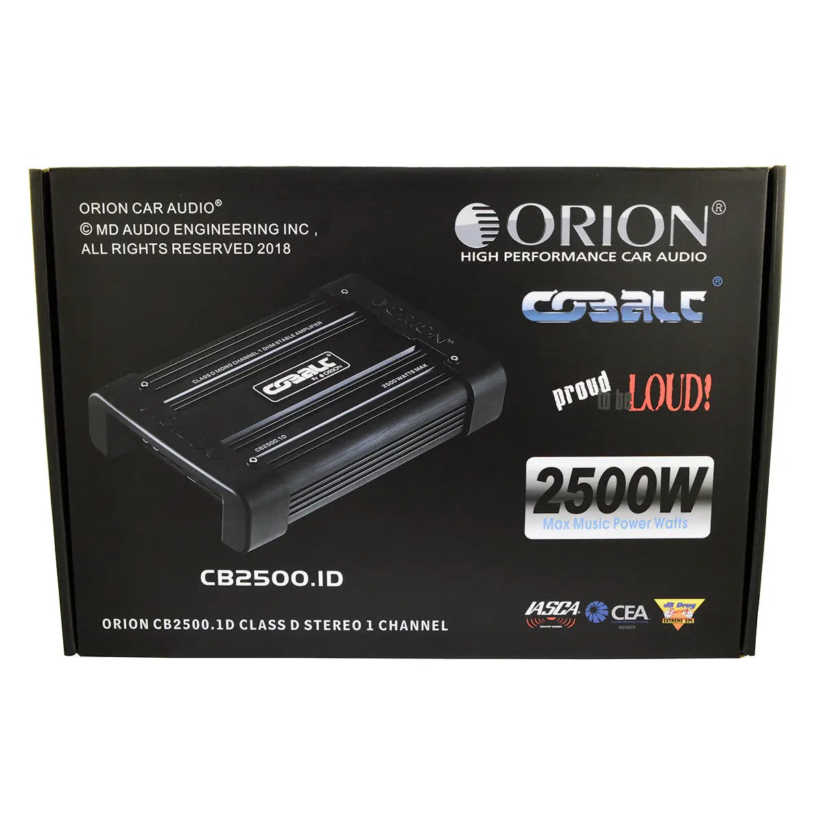 Orion CB2500.1D Cobalt Series 2500W Class D Monoblock 1 Channel