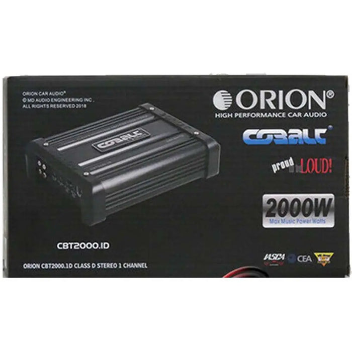 Orion CBT2000.1D Mono Block Class D Compact 2000 Watts Car Audio Amplifier Orion