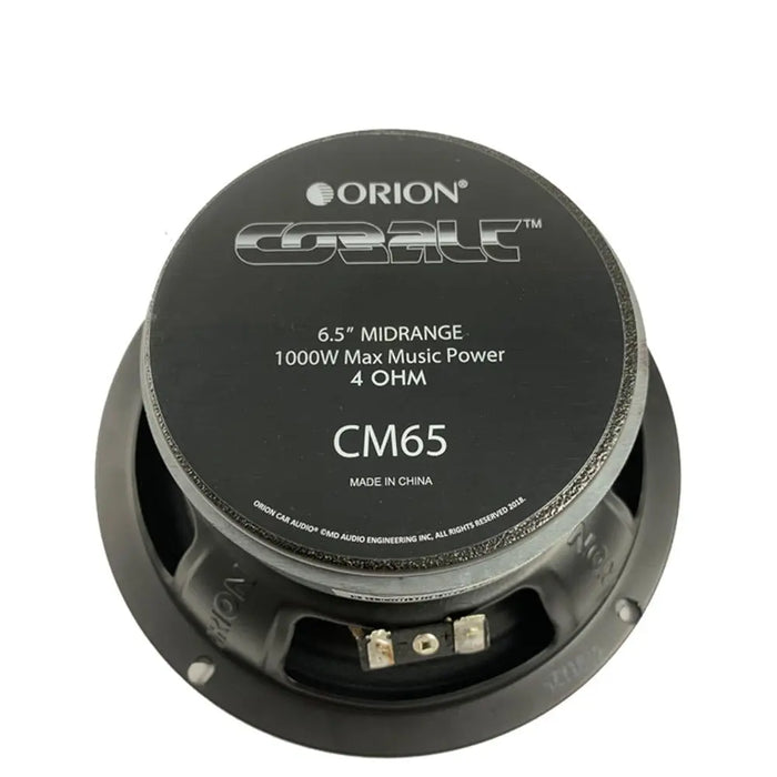 Orion CM65 6.5" Midrange Speakers 1000W Max Music Power High Efficiency 4 Ohm (Pair) Orion