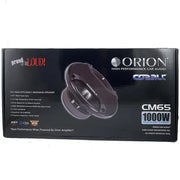 Orion CM65 6.5" Midrange Speakers 1000W Max Music Power High Efficiency 4 Ohm (Pair) Orion