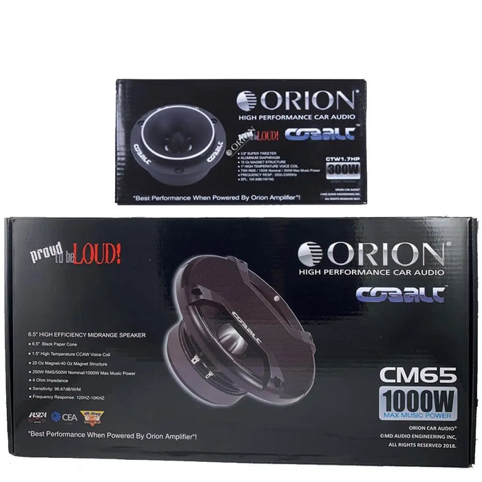 Orion Amplifier Mono Orion CM65 Cobalt Series 1000W Max 4-Ohm