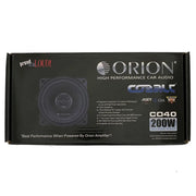 Orion CO40 Cobalt Series 4" 2-Way 200 Watts 4 ohms Full Range Coaxial Speakers (Pair) Orion