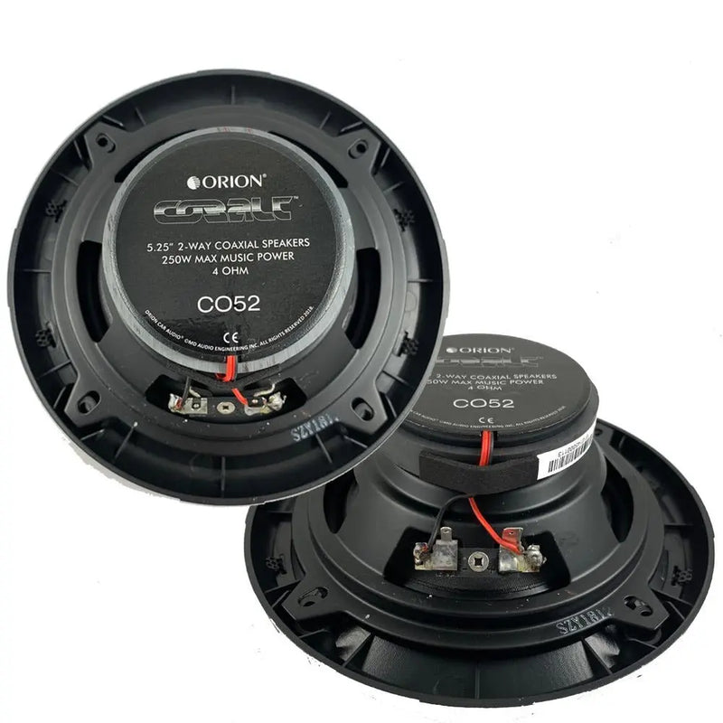 Orion CO52 5.25" 250W Max 2 Way Cobalt Series Car Audio Coaxial Speakers CO52.2 (Pair) Orion