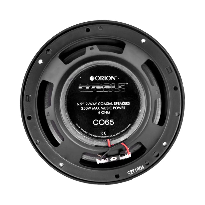 Orion CO65 6.5" Inches Cobalt Series 2 Way Full Range Coaxial Speakers 250 Watts (Pair) Orion