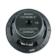 Orion CO652C 6.5" 2-Way 500 Watt 4ohm Cobalt Series Car Audio Component Speakers (Pair) Orion