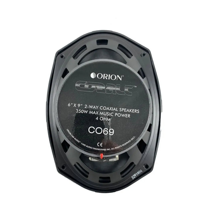 Orion CO69 Cobalt Series 6x9 inch Car Audio 2-Way Coaxial Speakers 350 Watts Max (Pair) Orion