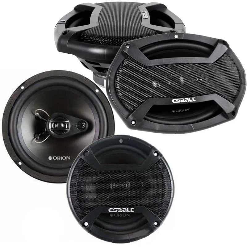Orion CT-653 6.5" 300W & CT-693 6x9 Cobalt 500W 3-Way Coxial Speakers (2 Pair) Orion