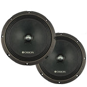 Orion CT-M8 8" High Efficiency Midrange Speakers 900 Watts Max 4 Ohm Cobalt CTM8 (Pair) Orion