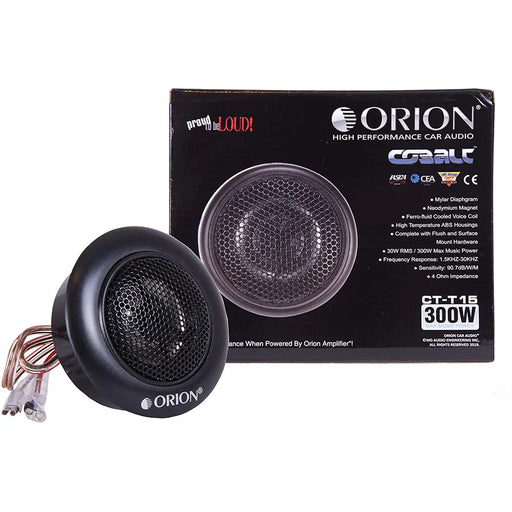 Orion CT-T15 Cobalt Series 300 Watts Max Power Car Audio Tweeters (Pair) Orion