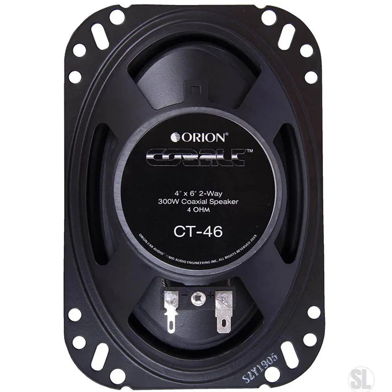 Orion CT46 4" X 6" 2-Way Cobalt Series Coaxial Car Speakers 300 Watts (Pair) Orion