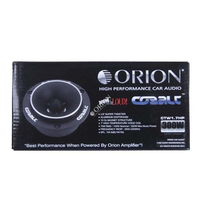 Orion CTW1.7HP Cobalt Series 3.8" 300 Watts Peak Power Car Audio Bullet Tweeters (Each) Orion