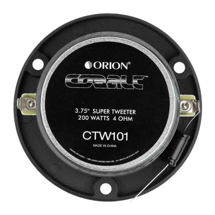 Orion CTW101 Cobalt 3.75" Super Tweeters 200 Watts Max Power Car Audio - Pair Orion