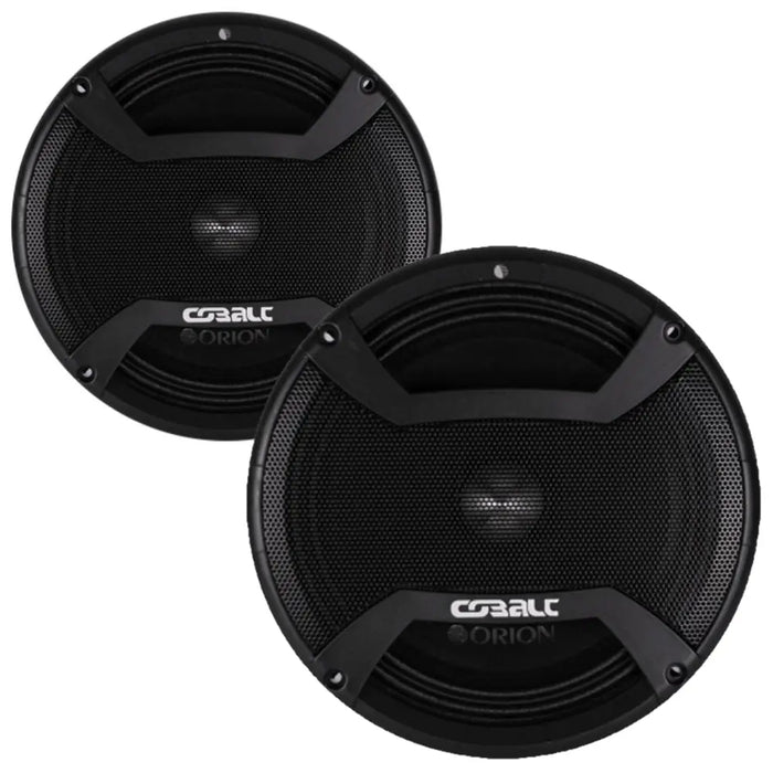 Orion Cobalt CM85 8" 1200 Watt 4-Ohm Loud Car Audio High Efficiency Mid-Range Speakers - Pair Orion