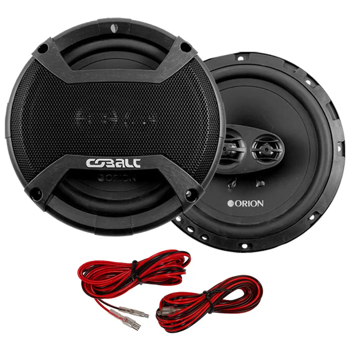 Orion Cobalt Series CO653 6.5" 300W Max 3-Way and CO652C 6.5" 500W 2-Way Coaxial Speakers Set (2 Pairs) Orion