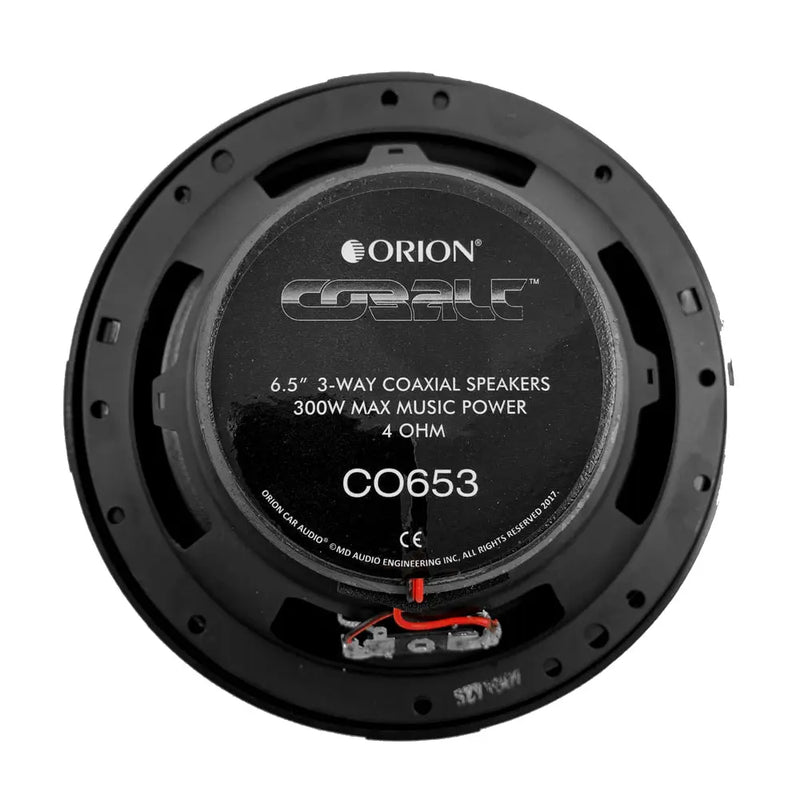 Orion Cobalt Series CO653 6.5" 300W Max 3-Way and CO652C 6.5" 500W 2-Way Coaxial Speakers Set (2 Pairs) Orion