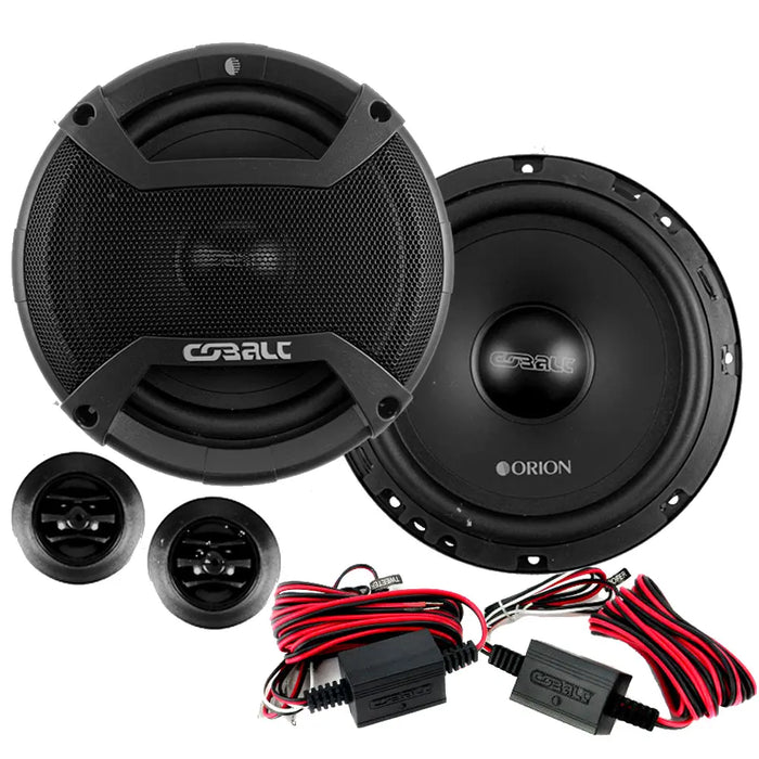 Orion Cobalt Series CO653 6.5" 300W Max 3-Way and CO652C 6.5" 500W 2-Way Coaxial Speakers Set (2 Pairs) Orion