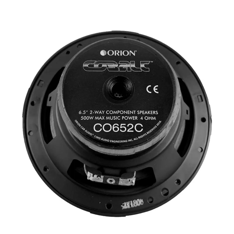 Orion Cobalt Series CO653 6.5" 300W Max 3-Way and CO652C 6.5" 500W 2-Way Coaxial Speakers Set (2 Pairs) Orion