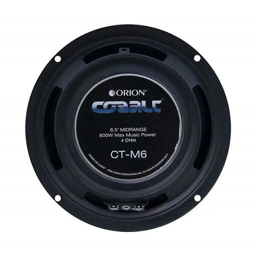 Orion Cobalt Series CT-M6 6.5" 600 Watts Max High Efficiency 4-Ohm Midrange Speakers (Pair) Orion
