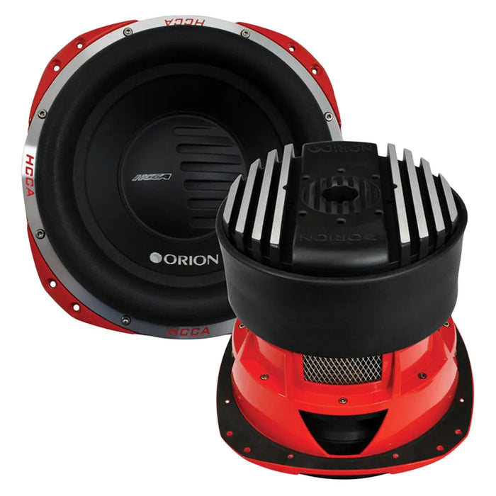 Orion HCCA124 12" Dual 4 Ohms 5000W Nominal Power DVC Car Subwoofer 2500 Watts RMS (Each) Orion