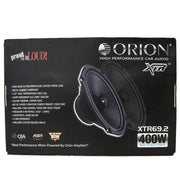 Orion XTR69.2 XTR 6x9 inch Car Audio 2-Way Coaxial Speakers 4 ohms 400 Watts Max (Pair) Orion