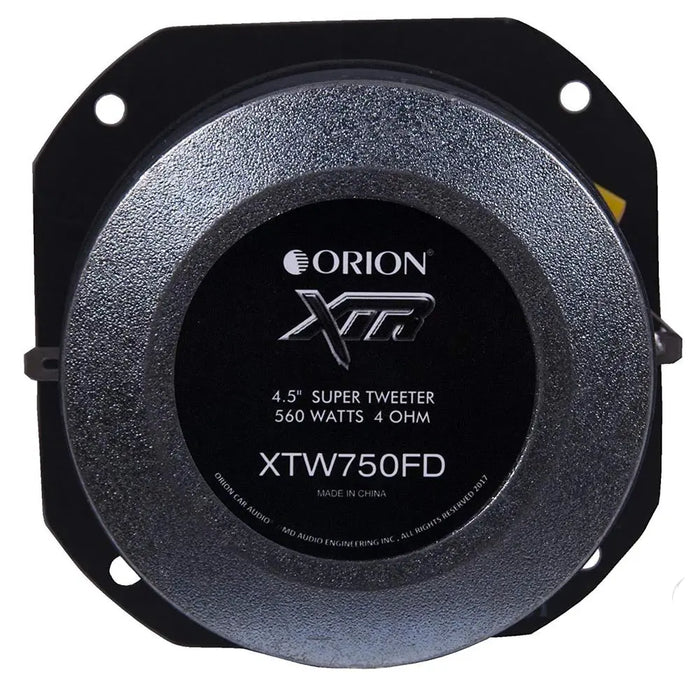 Orion XTW750FD 4.5" XTR Series 560W Max Power 4 Ohms Super Bullet Tweeter (Each) Orion
