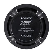 Orion XTX1058 10" High Efficiency Mid Range Speaker 2000 Watts 8 Ohm (Each) Orion