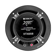 Orion XTX658 6.5" 1400 Watts Mid Range Bass Loud 8 Ohm Car Audio Speakers - Pair Orion