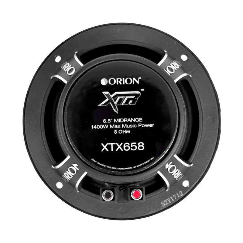 Orion XTX658 6.5" 1400 Watts Mid Range Bass Loud 8 Ohm Car Audio Speakers - Pair Orion