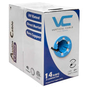 Outdoor Direct Burial 14 AWG Audio Cable 105 Strand 500 Feet ETL Bare Copper OFC Vertical Cable