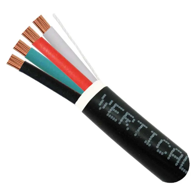 Outdoor Direct Burial 16 AWG 4C Speaker Wire 500' 65 Strand CL2 ETL Bare Copper OFC Vertical Cable