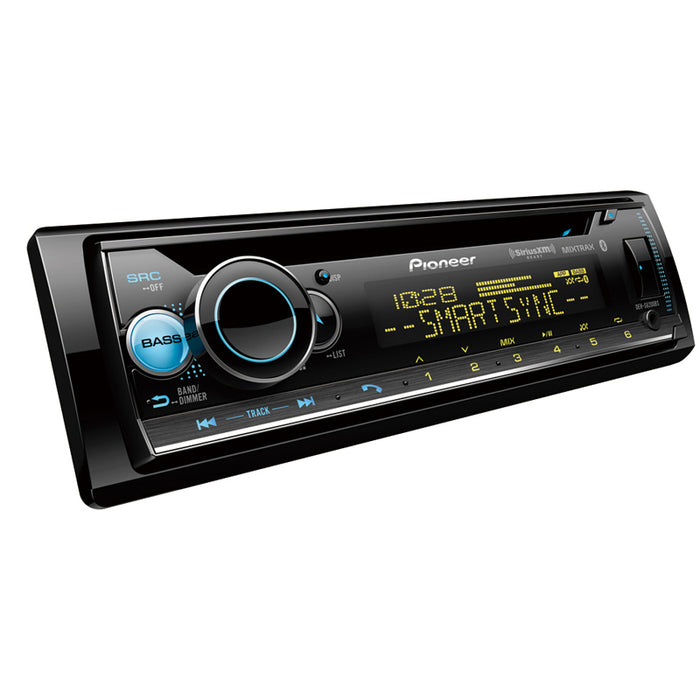 Pioneer DEH-S6200BS Single-DIN In-Dash Receiver with Bluetooth Smart Sync App USB
