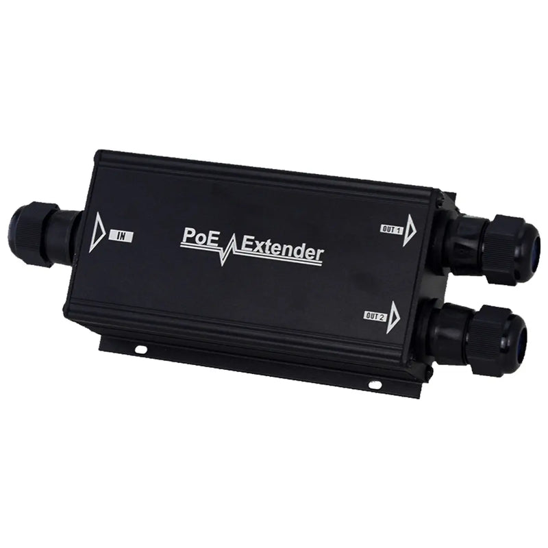 POE-EX2003-2WP-60W 2 Ports Outdoor Waterproof Gigabit 60W PoE Aluminum Case Extender The Wires Zone