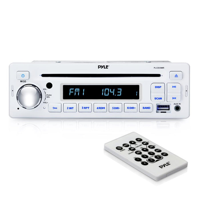 Pyle PLCD35MRAM/FM-MPX IN-Dash Marine CD/MP3 Player/USB & SD Card Function