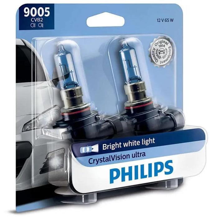 Philips 9005 HB3 65W 12V Crystal Vision Ultra CVB2 HID Look Headlight Philips