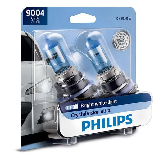 Philips Crystal Vision Ultra 9004 Xenon HID Look Headlight Bulb (pair) Philips